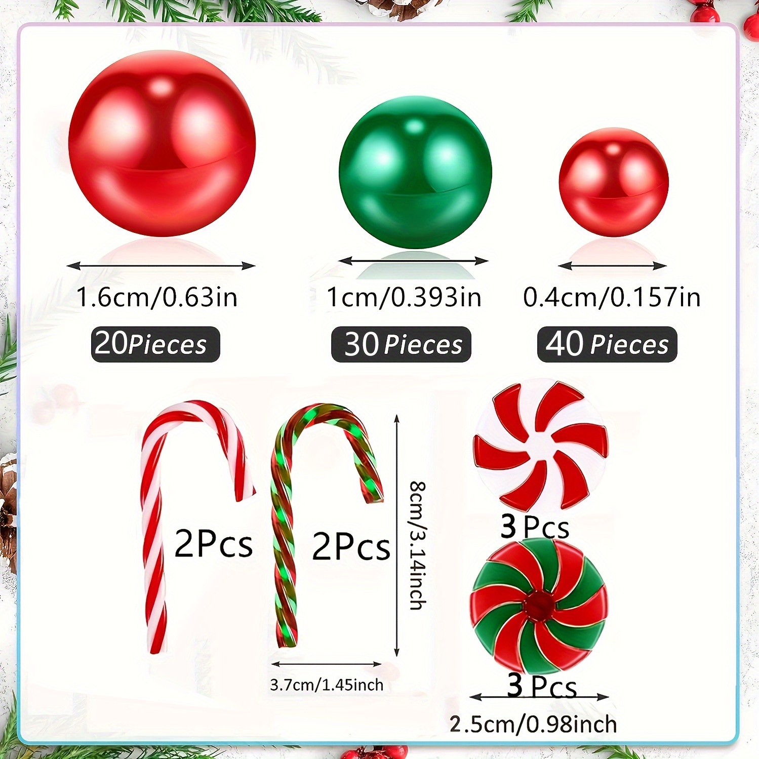 Leadrop Bougie flottante de remplissage de vase de Noël Kit de décoration  festive avec perles colorées en résine bonhomme de neige/Père Noël