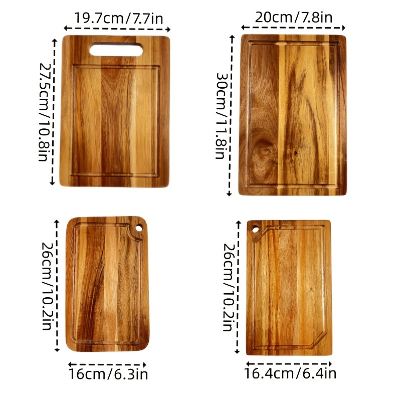 MaMaMeMo Cutting Board Board Set - 5 parts - Wood » Kids Fashion