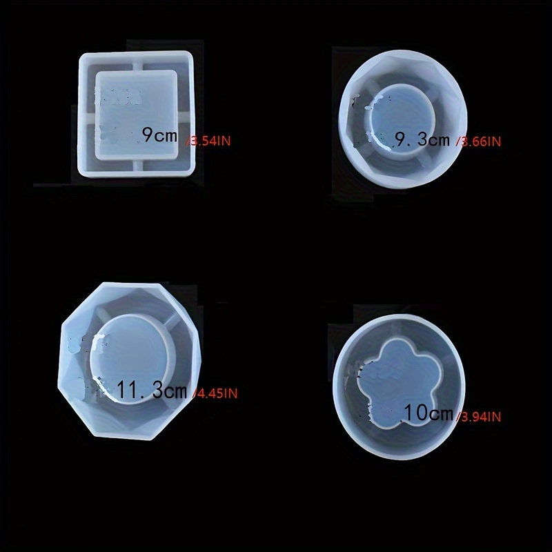 Ashtray Resin Molds, Silicone Resin Storage Tray Mold With Square