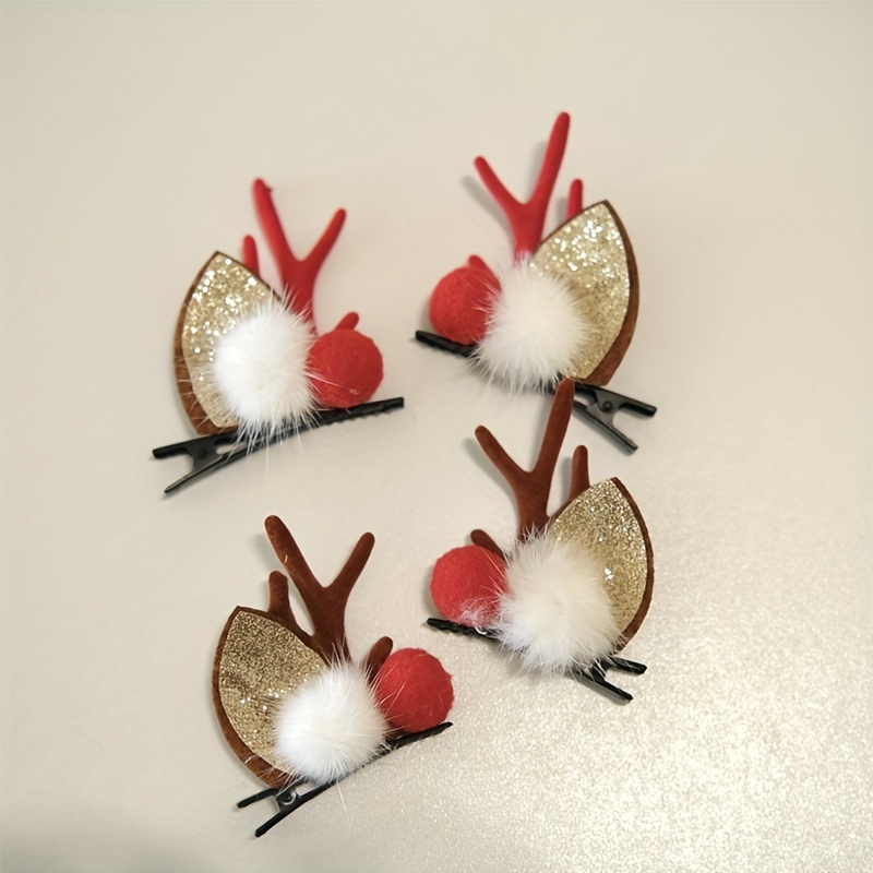 Cute Christmas Hair Clips Decorative Hair Accessories - Temu