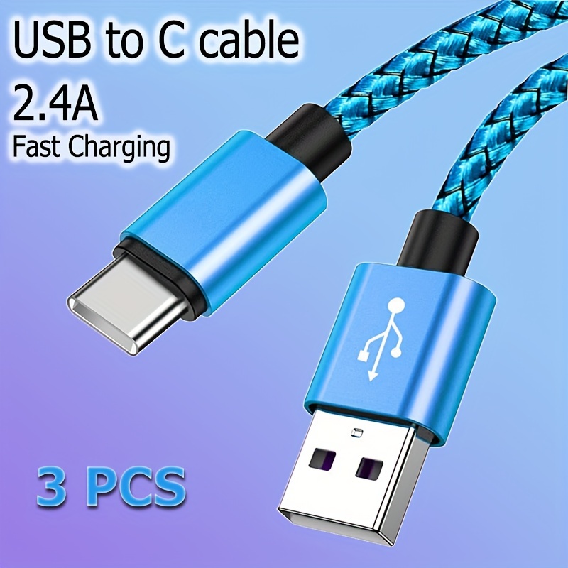 Cable USB RAMPOW 3.0 Tipo C Carga Rápida y Sincronización