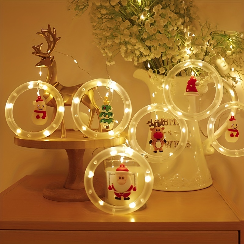 New Christmas Light String Santa Claus Cartoon shaped - Temu