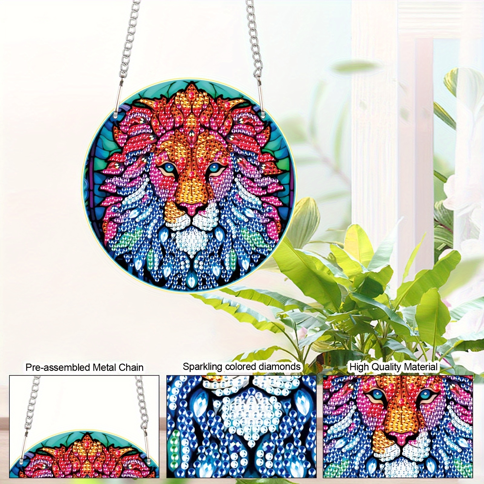DIY 5D Diamond Painting Lion King and Queen Full Round Diamond Art Animals  Picture Mosaic Diamond Embroidery Home Decor Gift - AliExpress