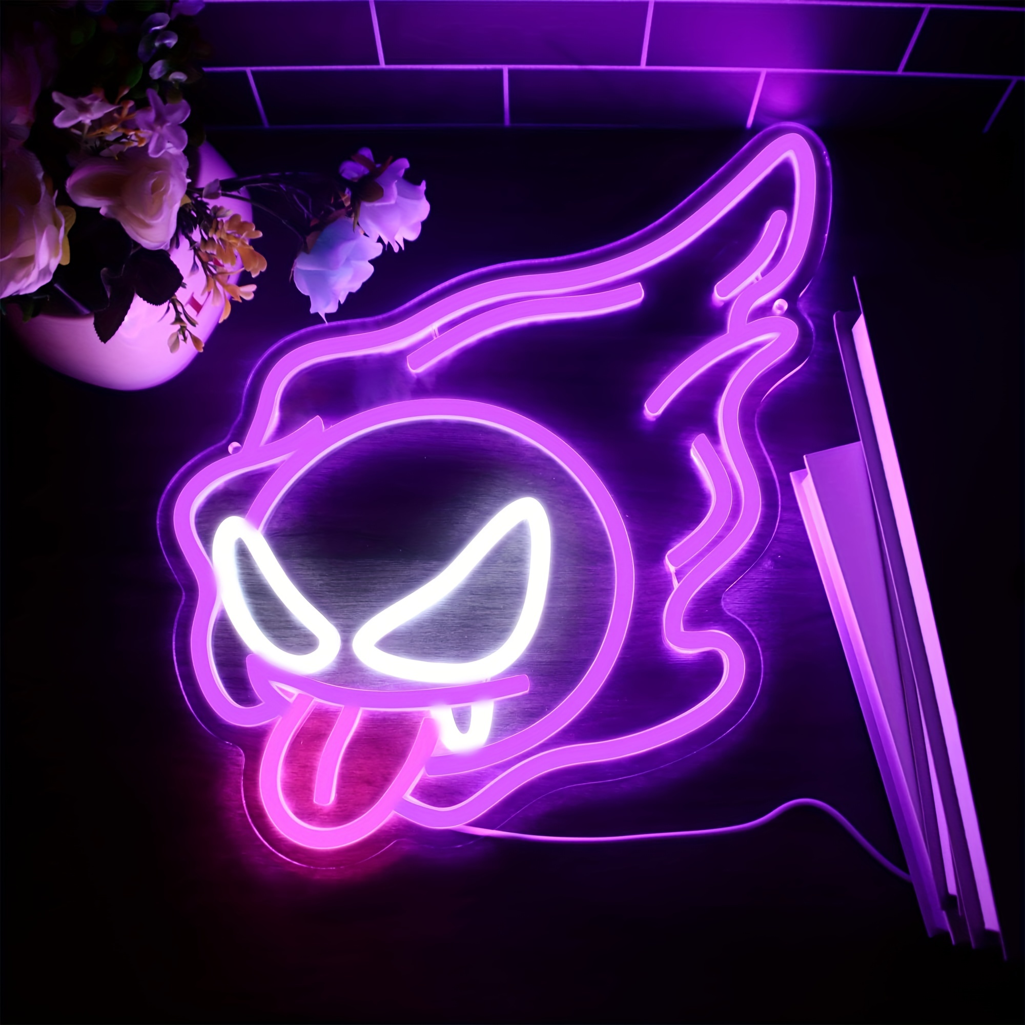 ANIME NEON LIGHT SIGN LED Computer Room Wall Decor FURNITURE OFFICE ART  TWITCH | eBay
