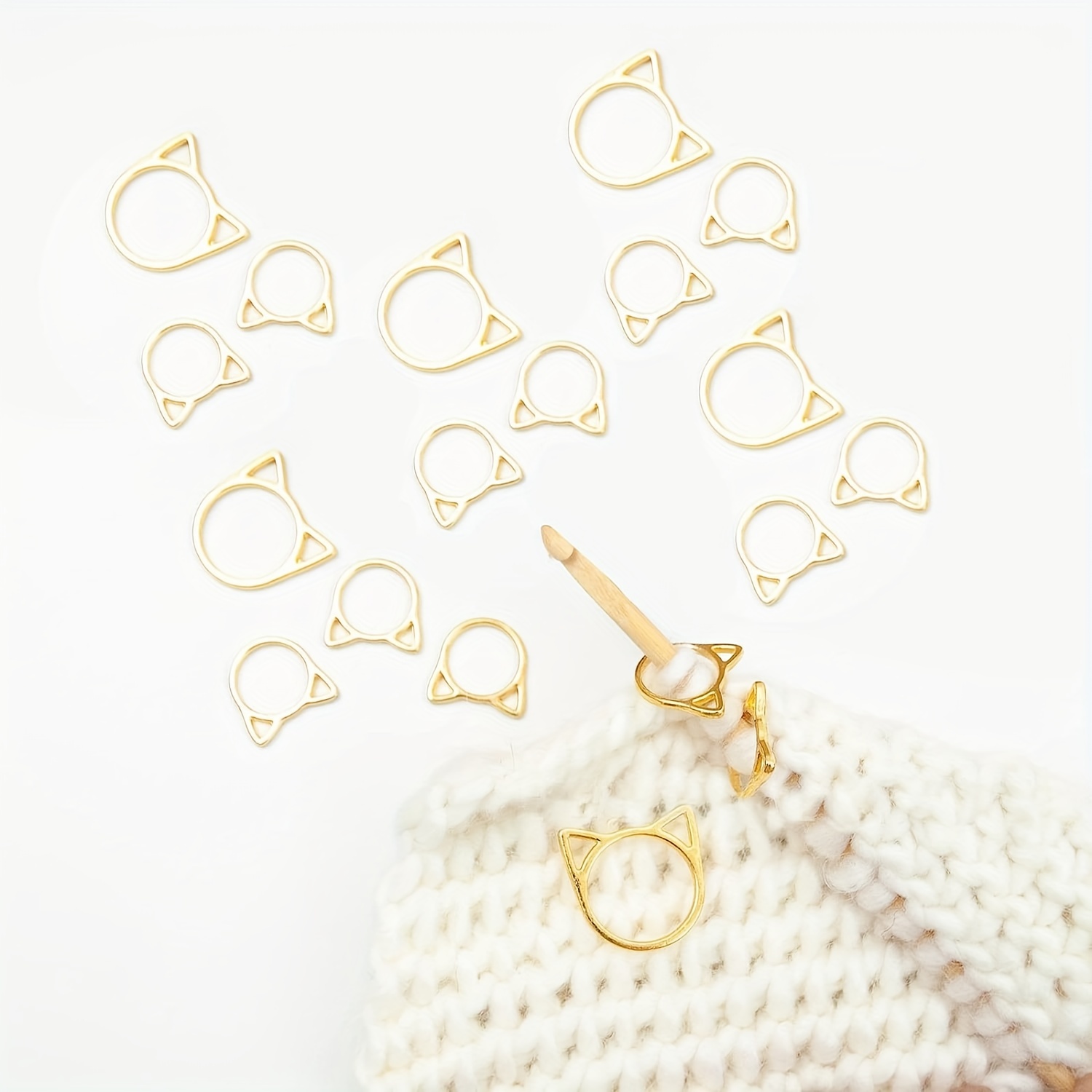 Steel Ring Stitch Markers  Progress Keeper for Knitting – Thread and Maple