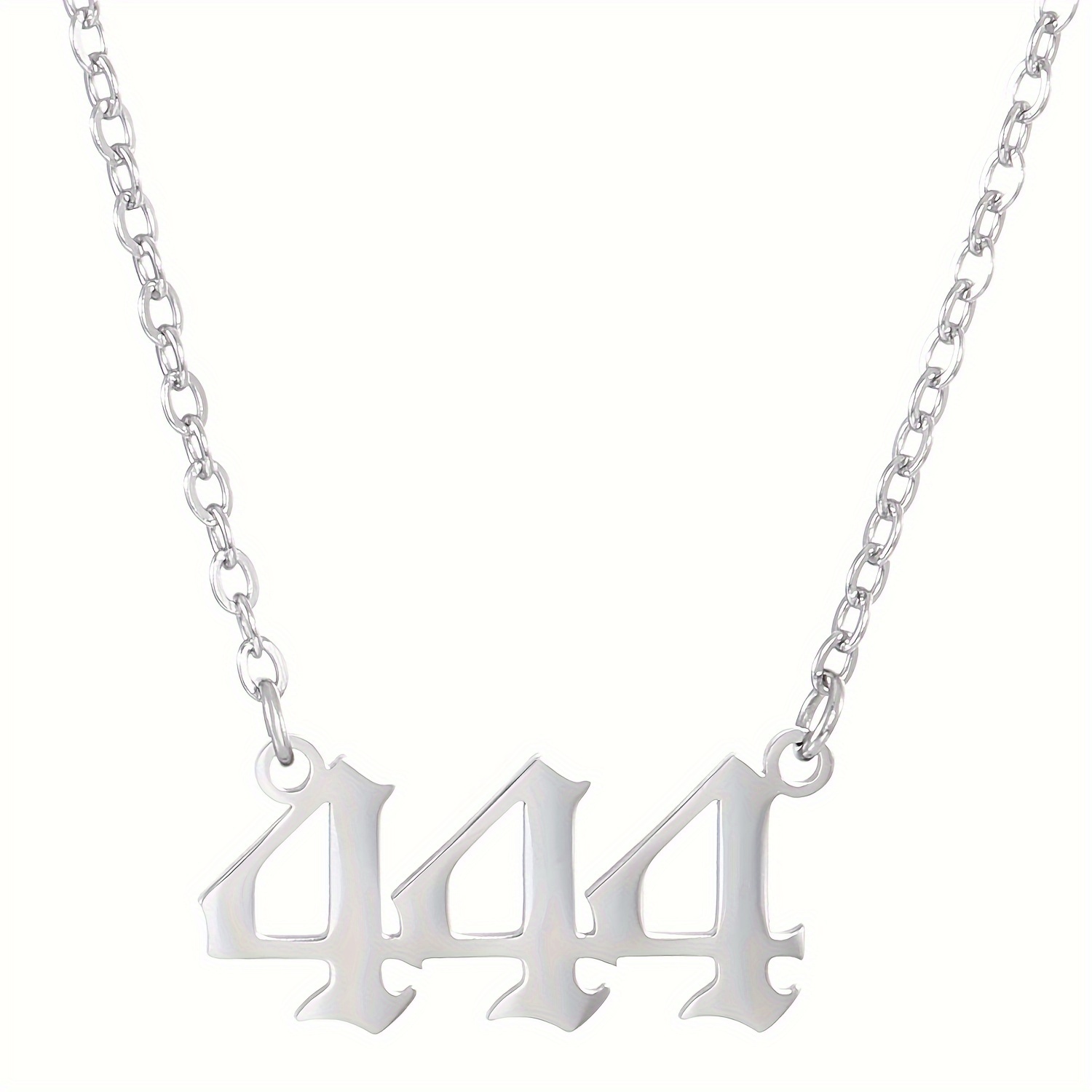 Personalized Stainless Steel 1-9 Number Pendant Necklace