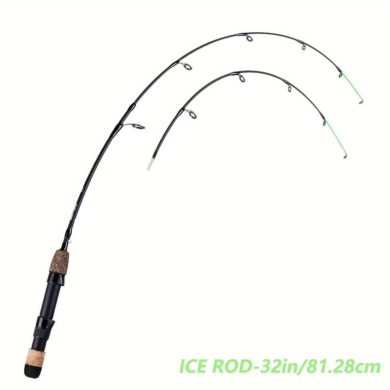 1pc 21in/53cm Ultralight Ice Fishing Rod, Glass Fibre Fishing Pole For  Winter Freshwater Saltwater