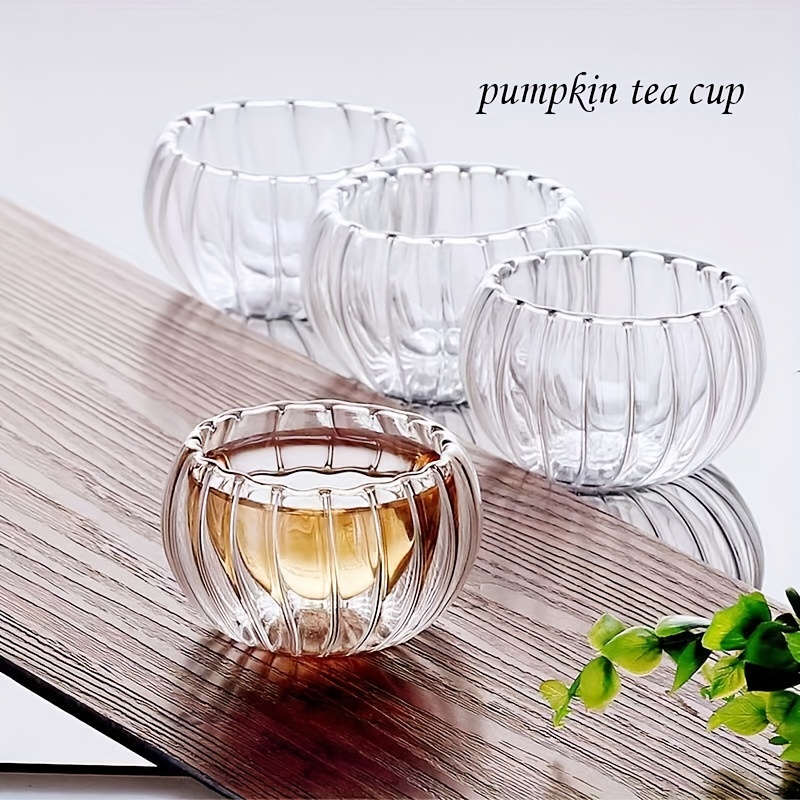 High Borosilicate Glass Teapot, High Temperature Resistant Pumpkin Striped Kettle  Tea Set With Filter Creative Small Gift Holiday Accessories - Temu