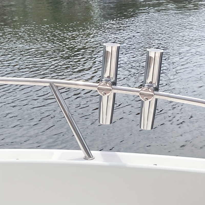2pcs For Boat Rail Mount Stainless Steel Rod Holder Clamp On 7 8 1 Rail For  Marine Boat Fishing Boat, Shop On Temu And start Saving