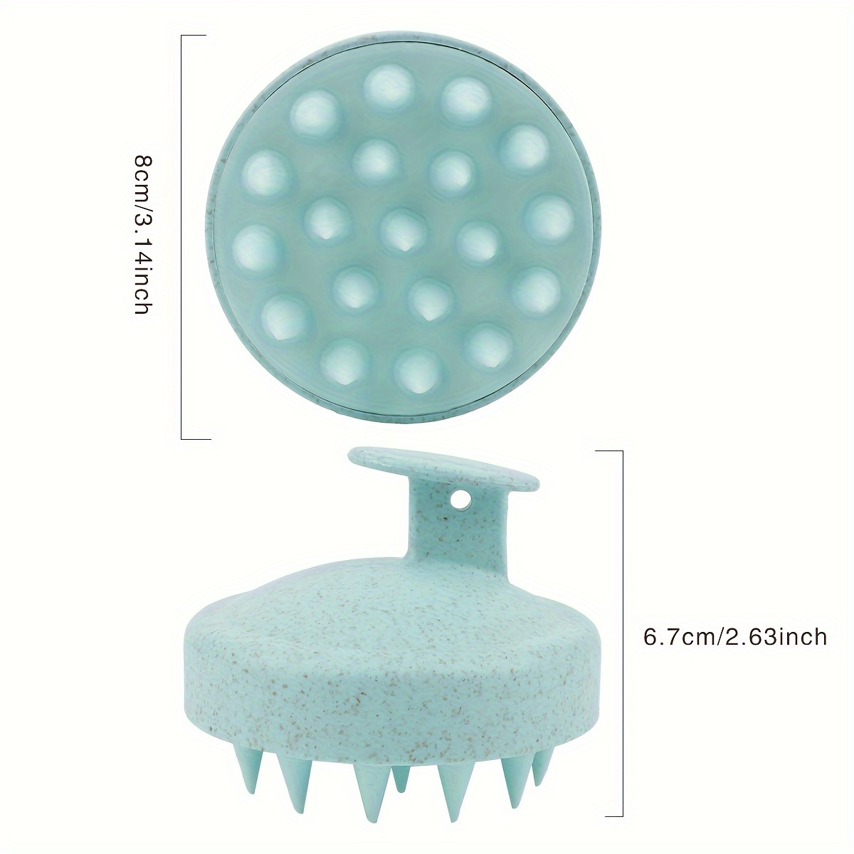 1pc Silicone Hair Washing Brush, Plastic Massage Brush, Hair Washing Comb, Hair Washing Massager, Hairdressing Bath Tool