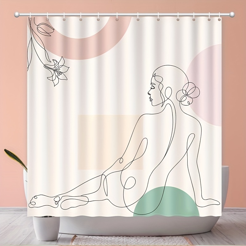 O shaped Shower Curtain Hook Creative Plastic Curtain Ring - Temu