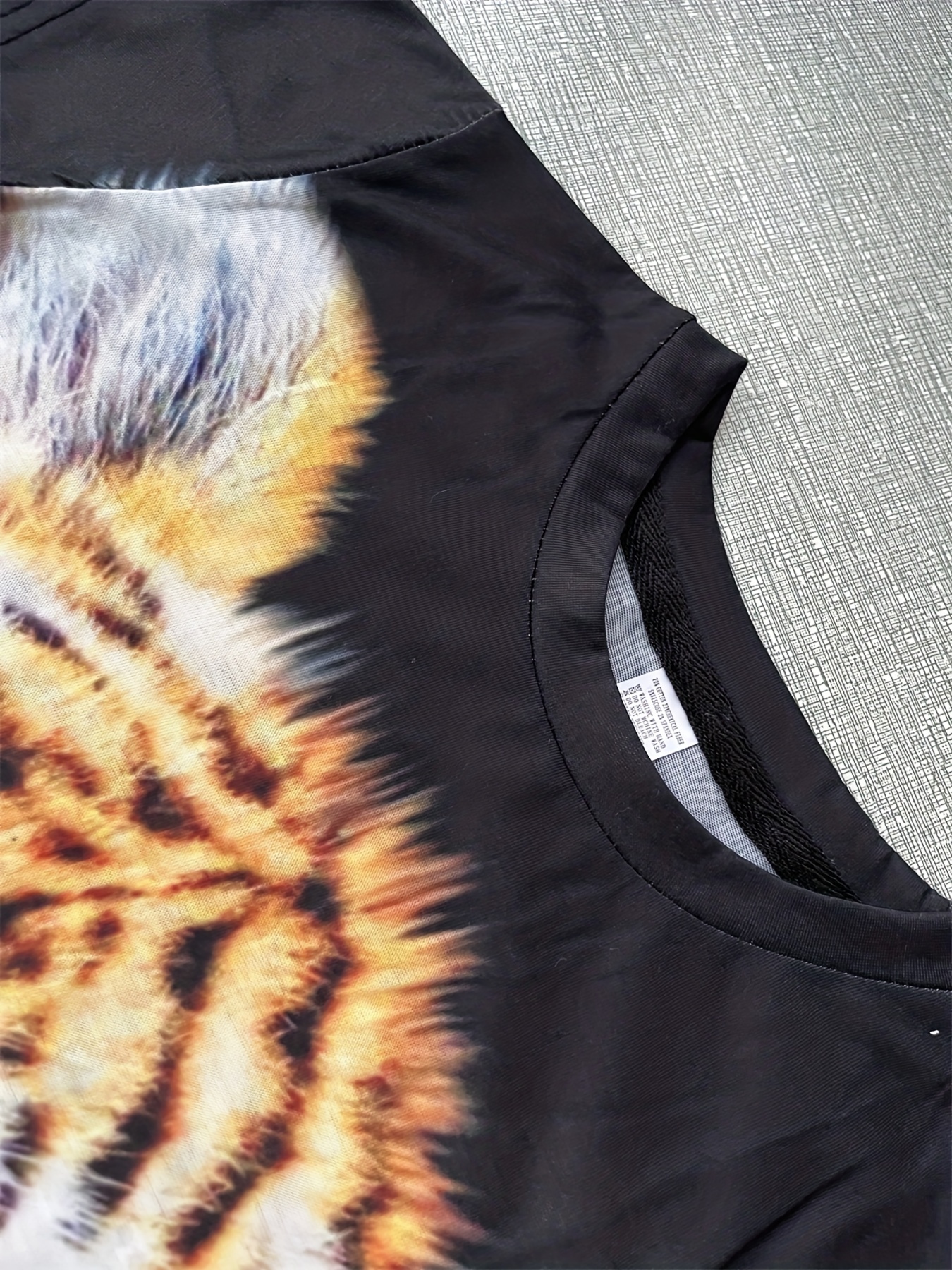 Wholesale Cool Tiger T Shirt for Men 3D Animal Leopard Tshirt