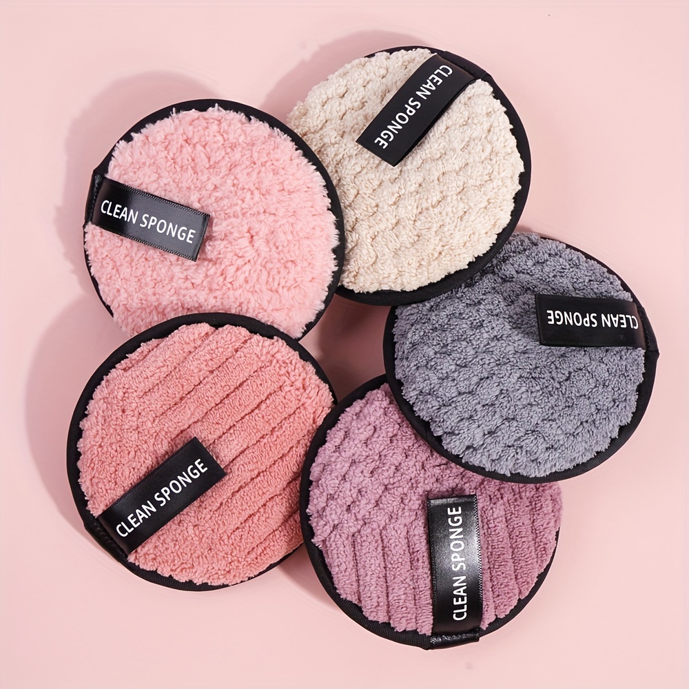 E-shop 5/12 Stück Wiederverwendbare Make-up Entferner Pads | Weiche & Bequeme Gesichtsreinigungswerkzeuge, Leicht zu Tragen für Reisen, Ideales