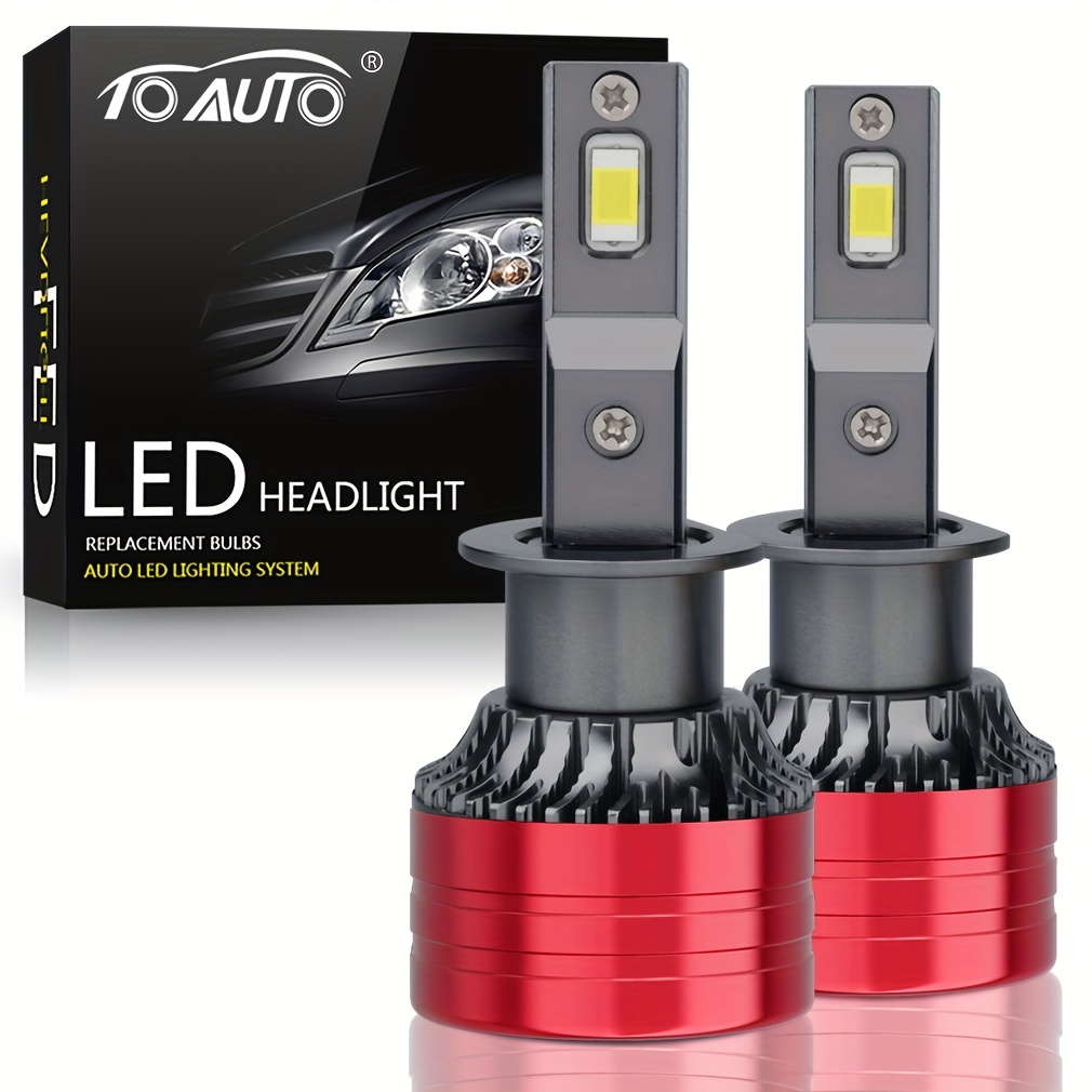 Infitary V3-1860 2PCS 50W Car LED Headlights Bulbs H7 9005 9006 H1 H3