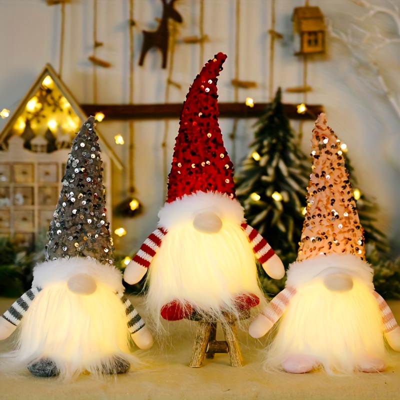 Weihnachtselfen Mit Lichtern, Leuchtende Rudolph-Puppen - Temu Austria