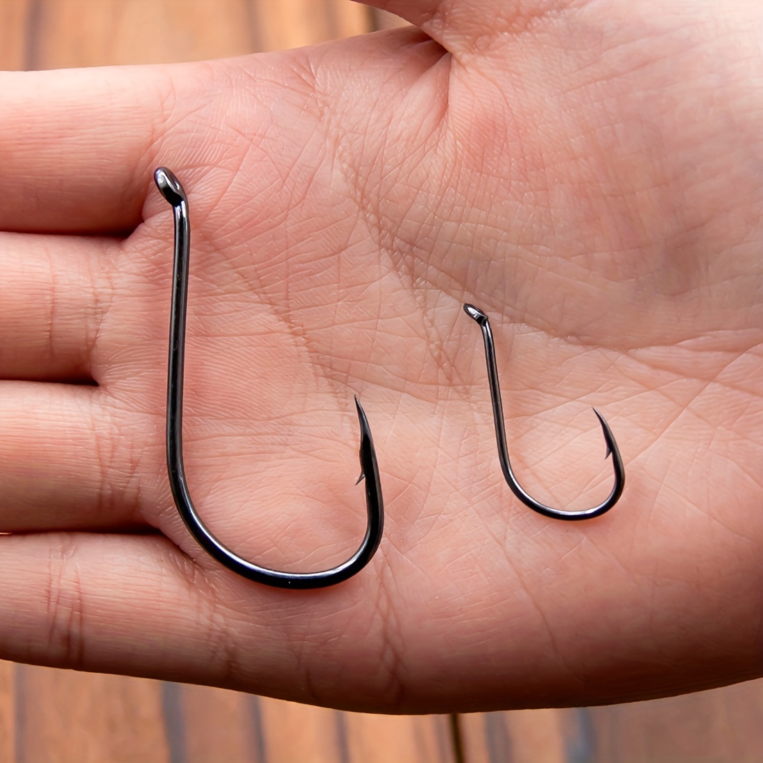 50/100pcs High Strength and Corrosion Resistant Saltwater Fishing Hooks -  9km Long Shanked High Carbon Steel Terminal Tackle for Bait in Freshwater an