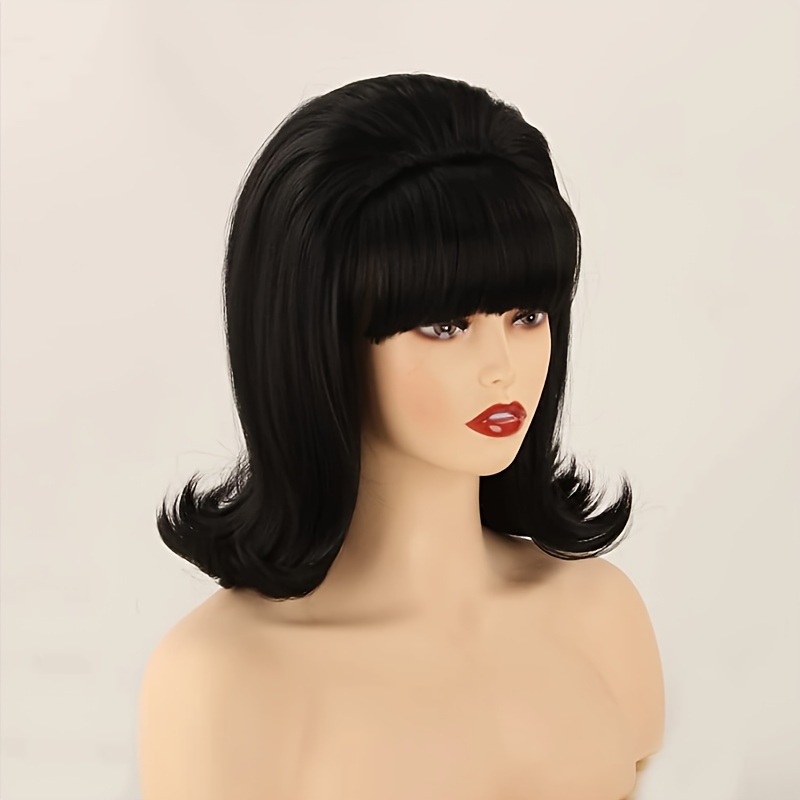 Pinup Retro Short Blonde Wig Big Bouffant 60s Beehive Wigs Temu Australia