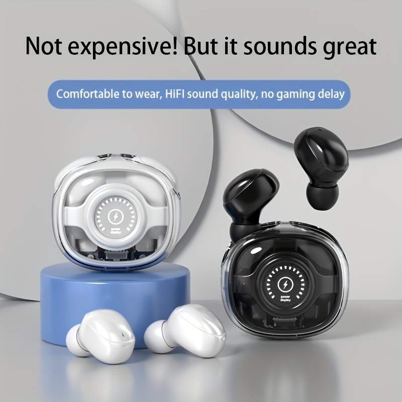 Comprar Mini auriculares inalámbricos Bluetooth 5.3 auriculares internos  semi invisibles auriculares estéreo con reducción de ruido para juegos con  control táctil auriculares pequeños