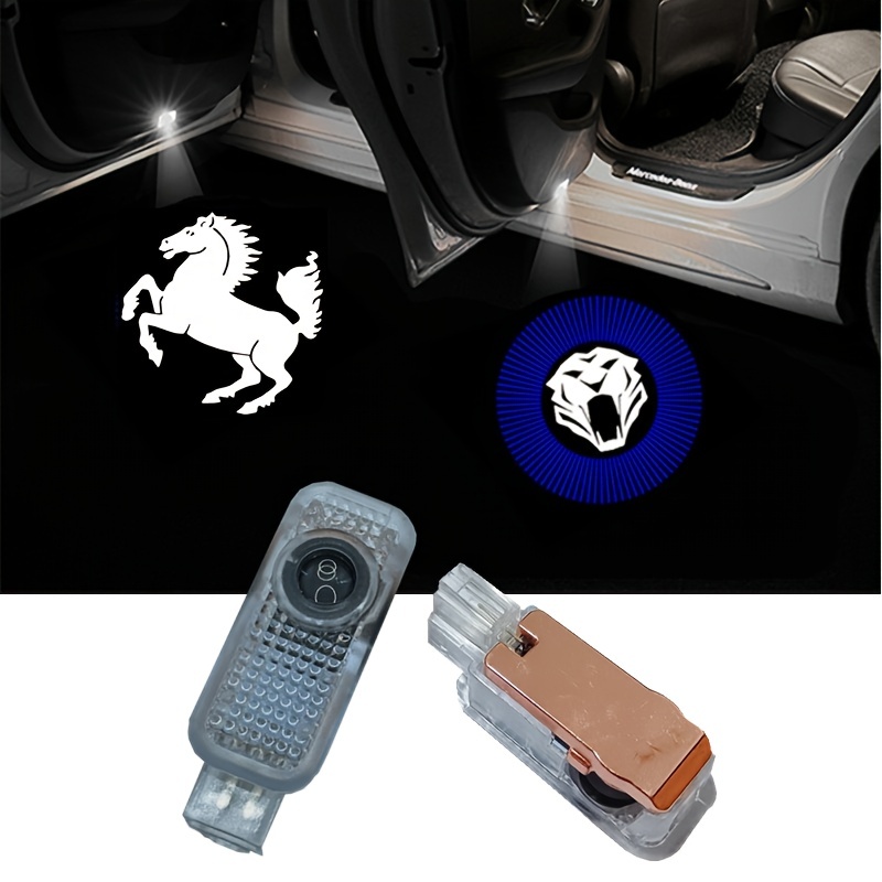 2 Stück Auto-led-türlicht, Logo-projektor, Ultrahelle Schritt-led,  Pfützen-türlicht-zubehör Für Flying Spur Bentayga Continental Gt - Auto -  Temu