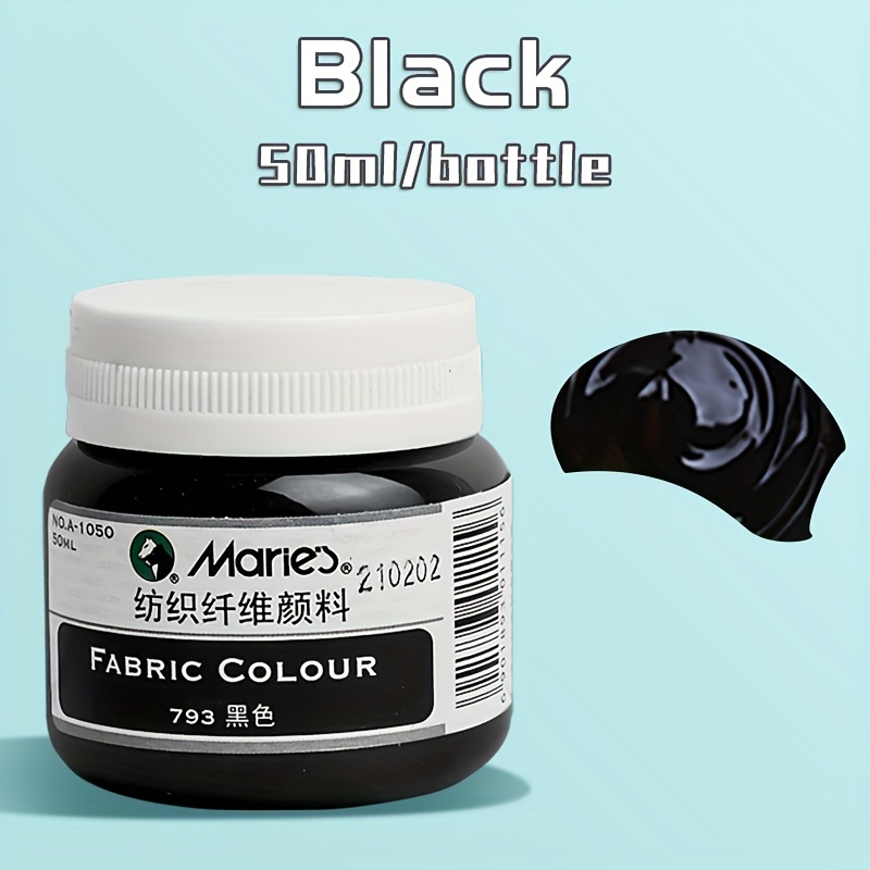 Black Color Fabrics Clothes, Acrylic Paint Paint Fabric