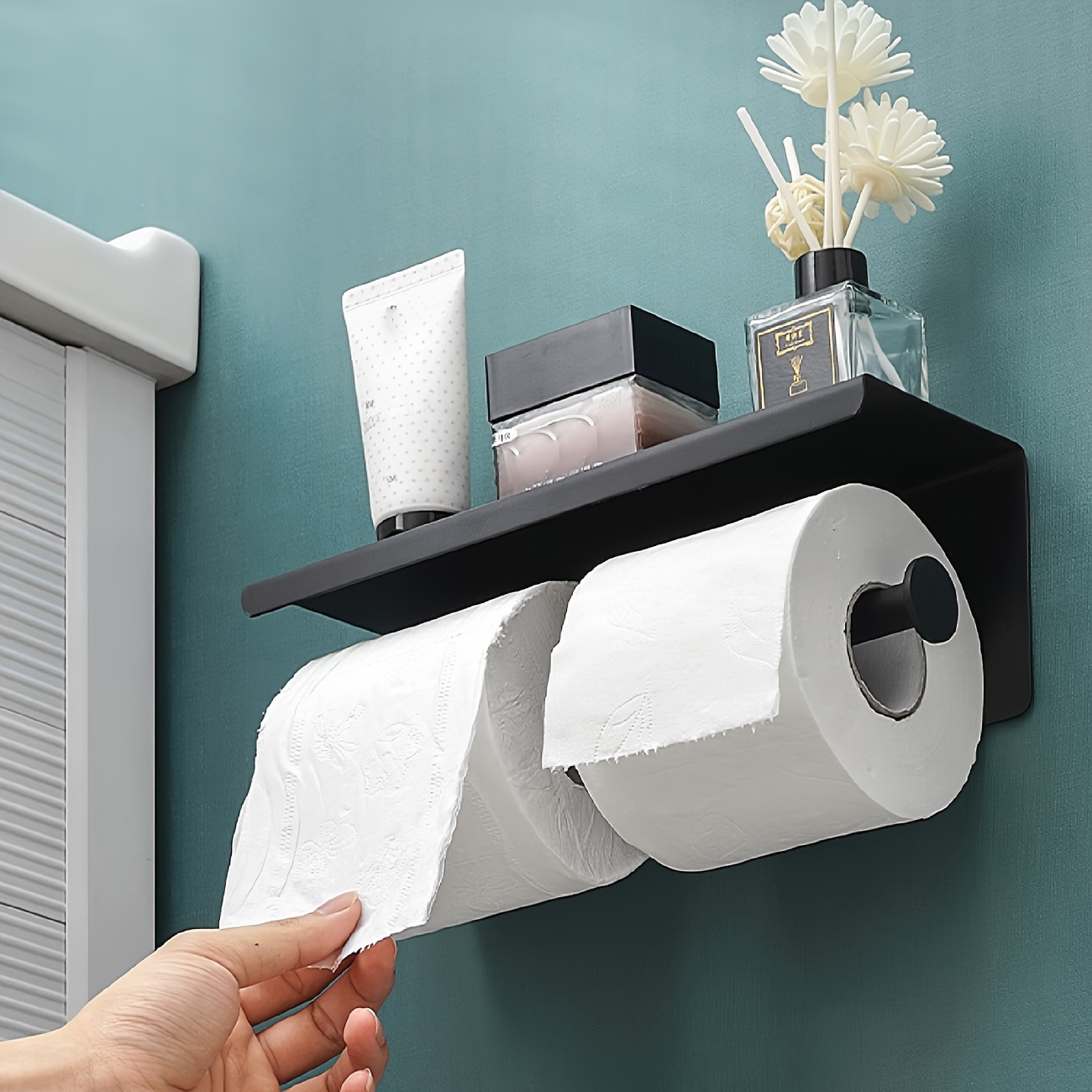Toilet Paper Holder, Stainless Steel Toilet Paper Storage Rack