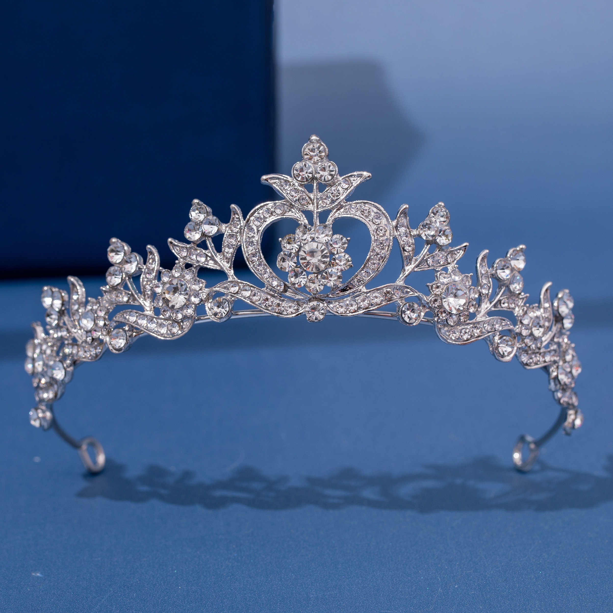 Barocke Luxus Strass Brautkrone Tiara Handgefertigte Silber - Temu Austria