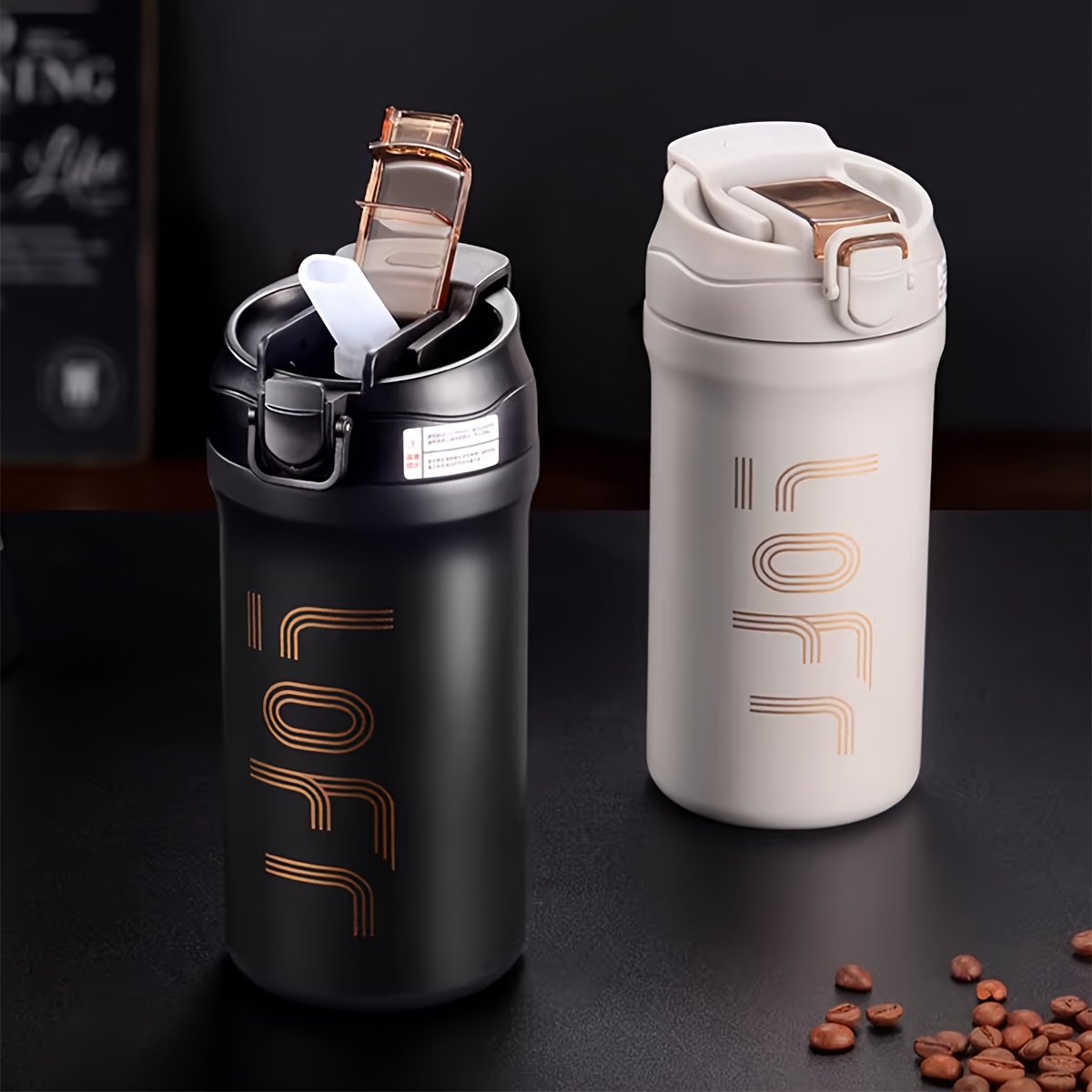 JURO Tumbler 20 oz Stainless Steel Vacuum Insulated Tumblers w/Lids and  Straw [Travel Mug] Double Wall Water Coffee Cup for Home, Office, Kitchen