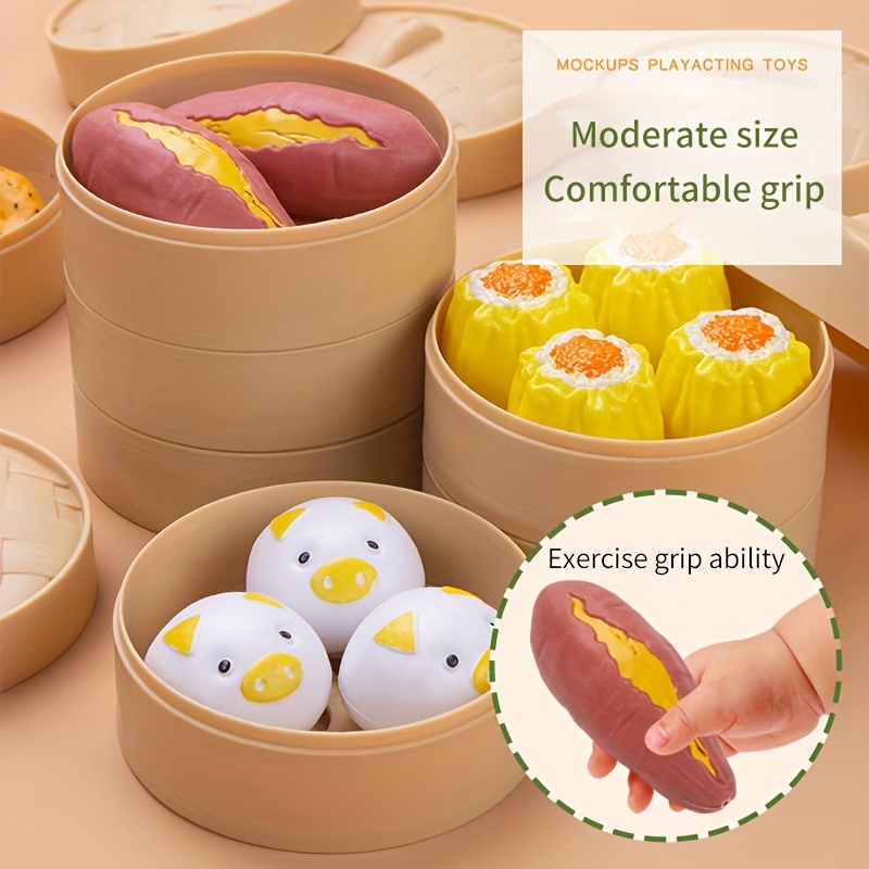 Steamed Cage Toys Children's Kitchen Cooking Set - Deep Fried Dough Sticks