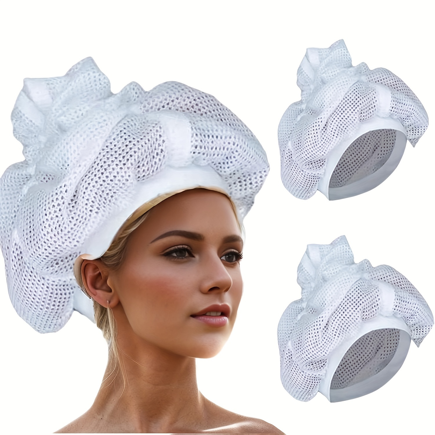  Net Plopping Cap For Drying Curly Hair, Hair Net For Drying, Soulta  Net Plopping Cap, Net Plopping Bonnet With Adjustable Strap, Net Plopping  Satin Diffuser Cap (5 PCS) : Beauty