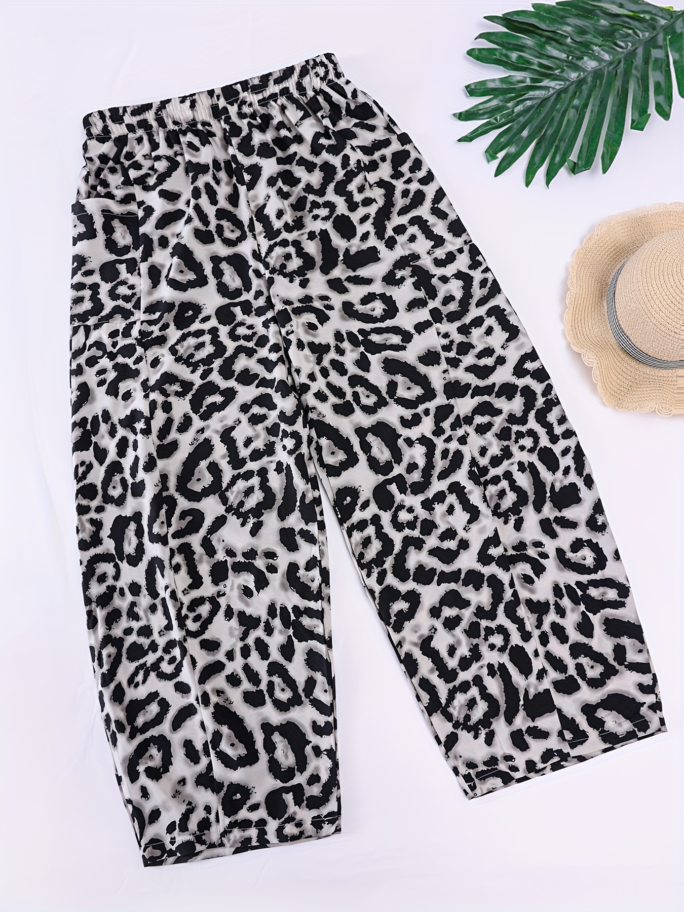 Leopard Print Pants - Temu