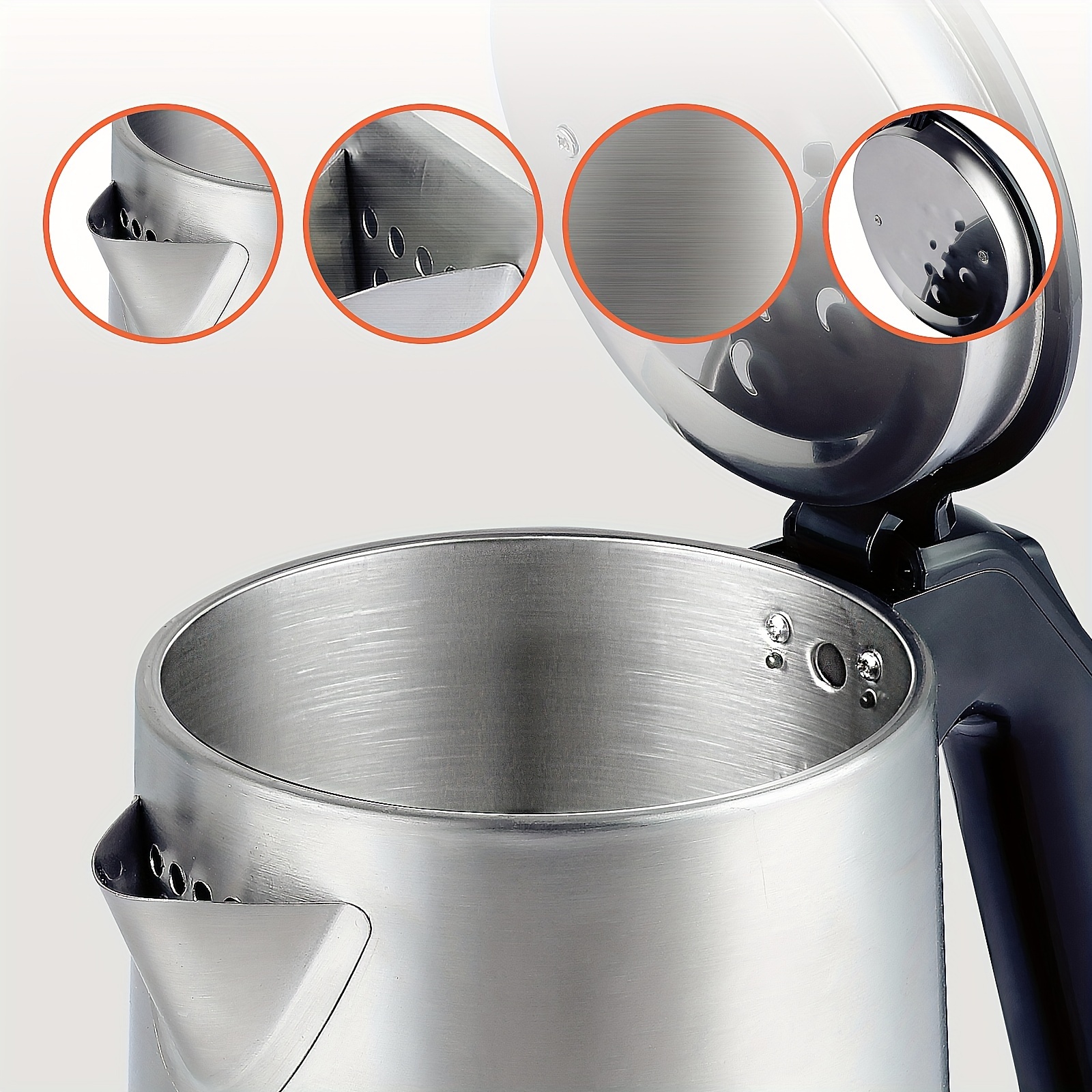 Electric Tea Kettle For Boiling Water Stainless Steel Double - Temu