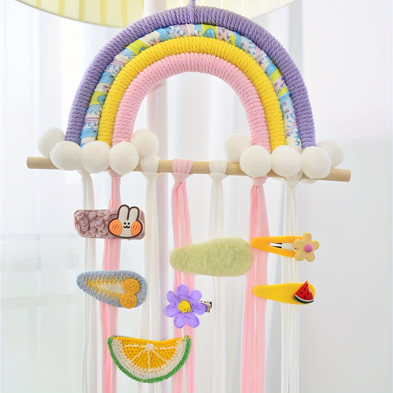 Brighten Up Your Room with this Colorful Hair Accessory Wall Hanger!