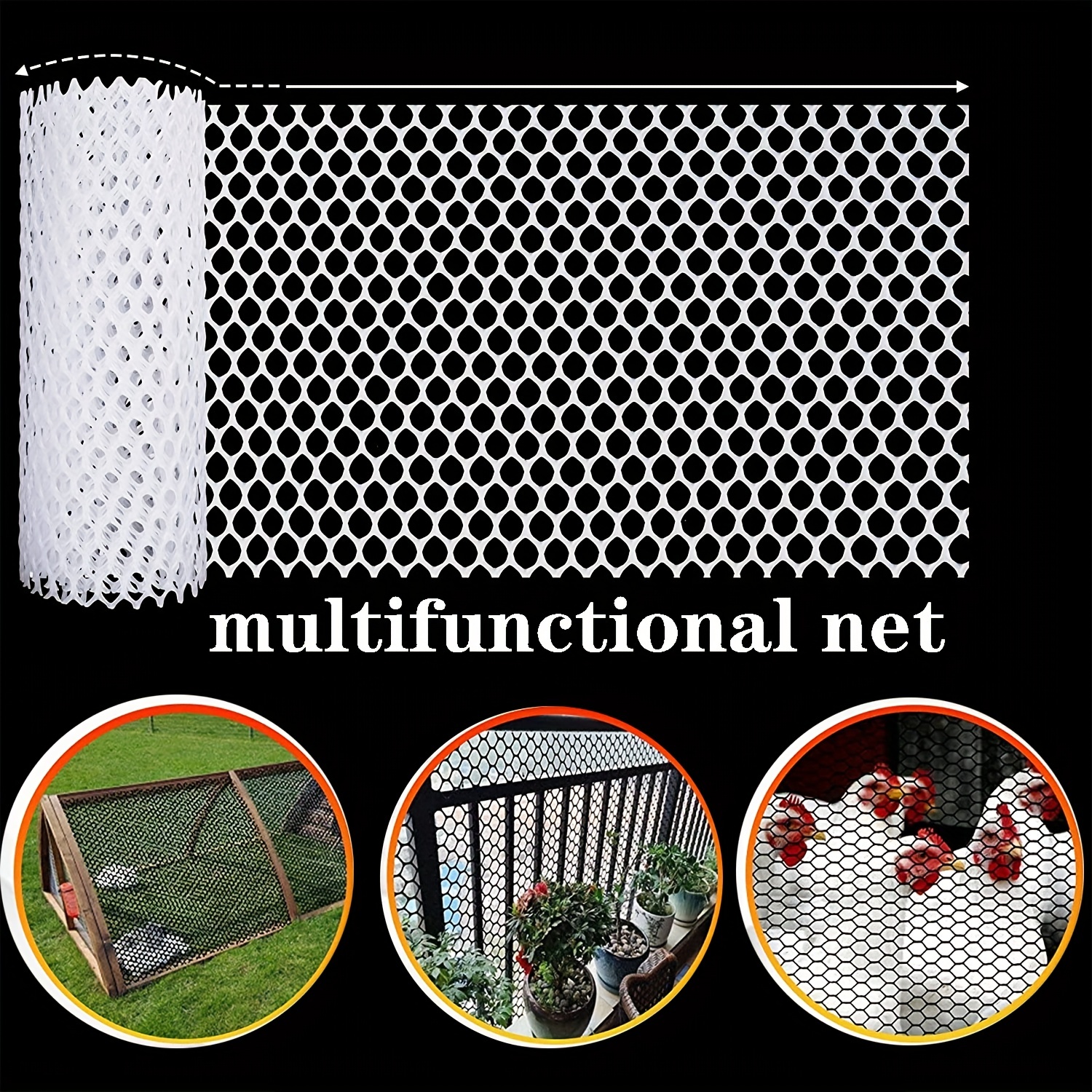 18 strands-4cm Orchard protection net Chicken and duck breeding net Garden  Fencing Fence net Golf net You can customize the size