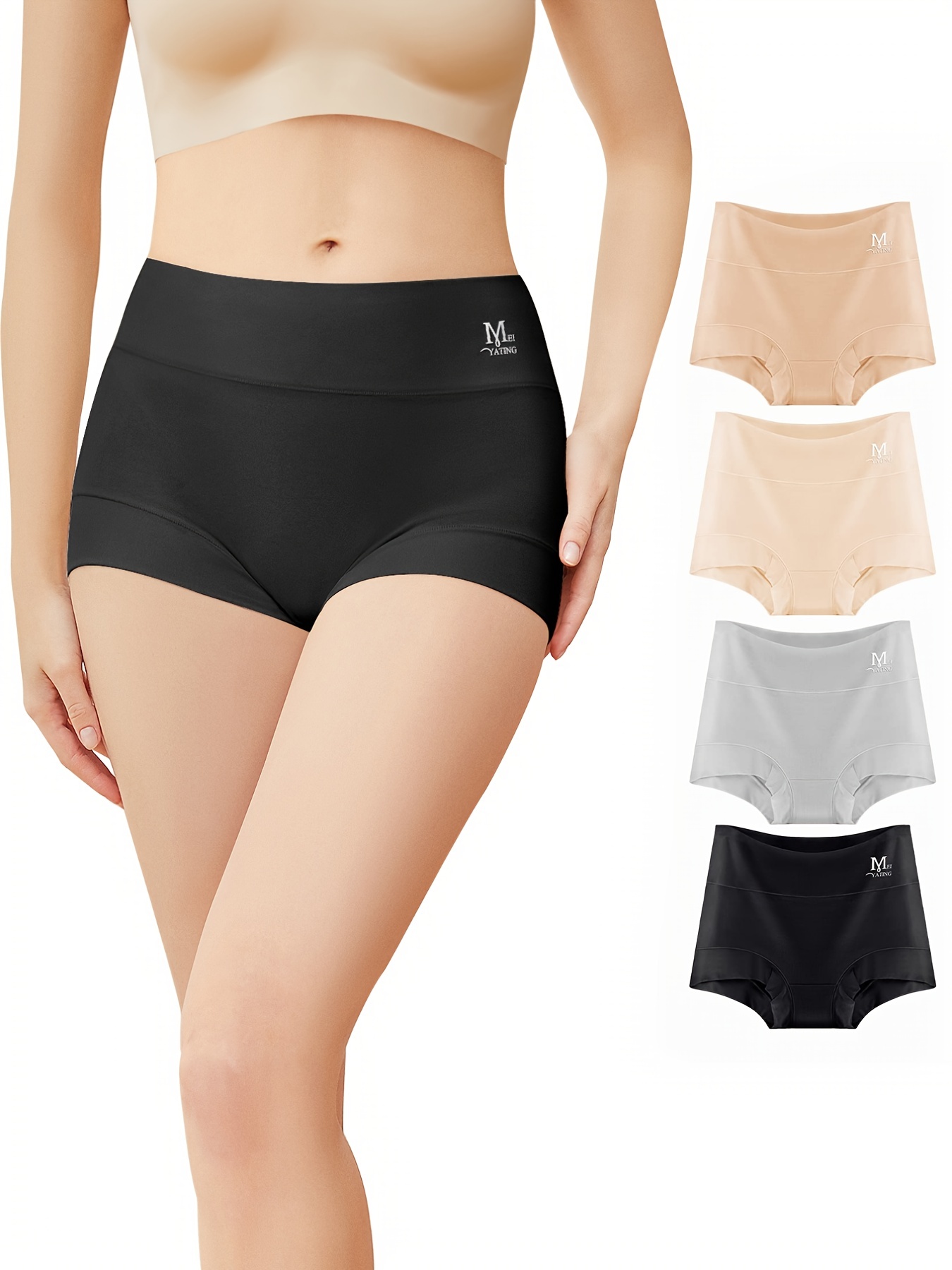 pack of 3(any 3 colors) boyshort panties for women/Sorty/Solid Hipster  Inner Wear Panty/ High Rise Full Brief Cotton Stretch Full Coverage Panty/ ladies, women,girls underwear/sorty/knickers/boyshorts panties/boy shorts  panties/briefs/panties for girls