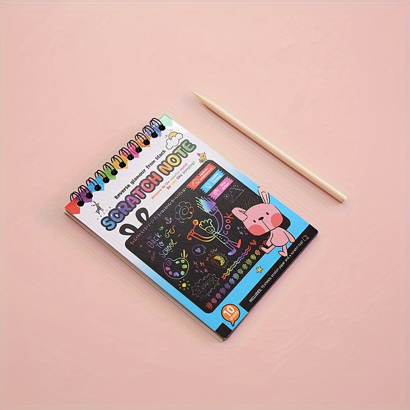 Students' Scratch Paper Book Colorful Diy Scratch Art Book - Temu