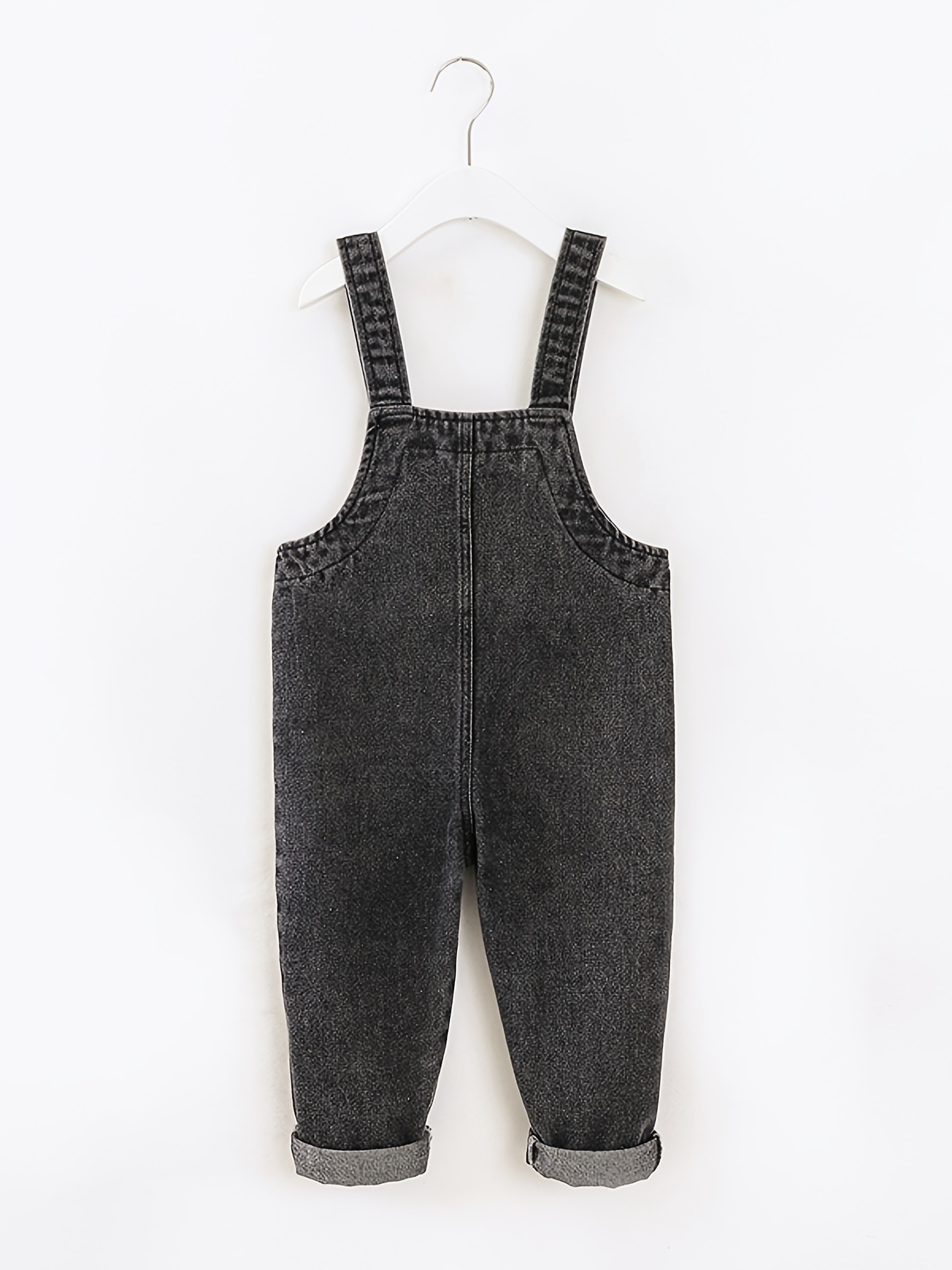 Denim Suspender Pants