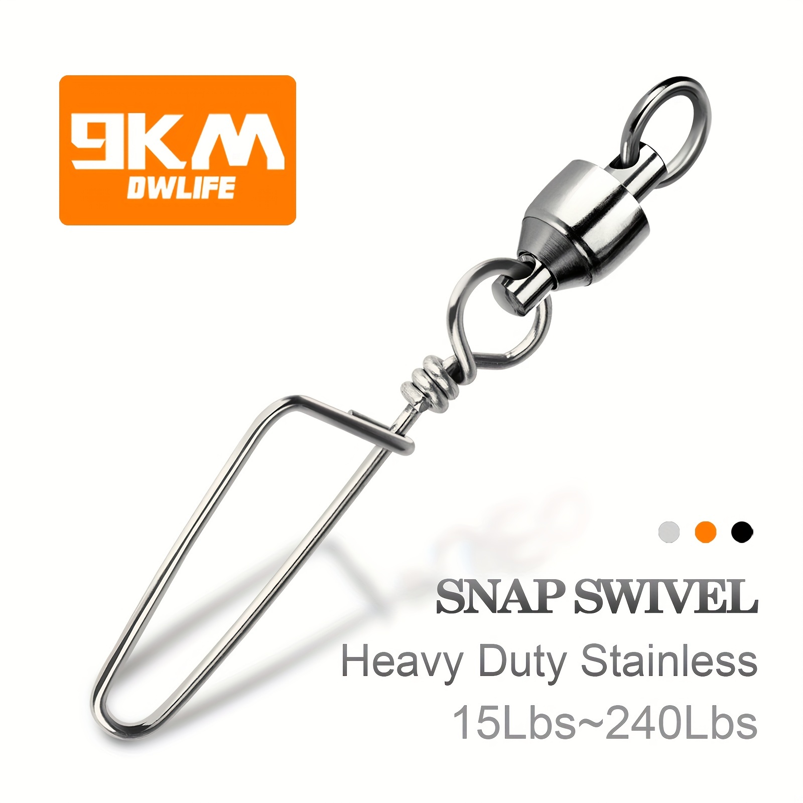 Durable 9km Stainless Steel Fishing Snap Swivels Ball - Temu Canada