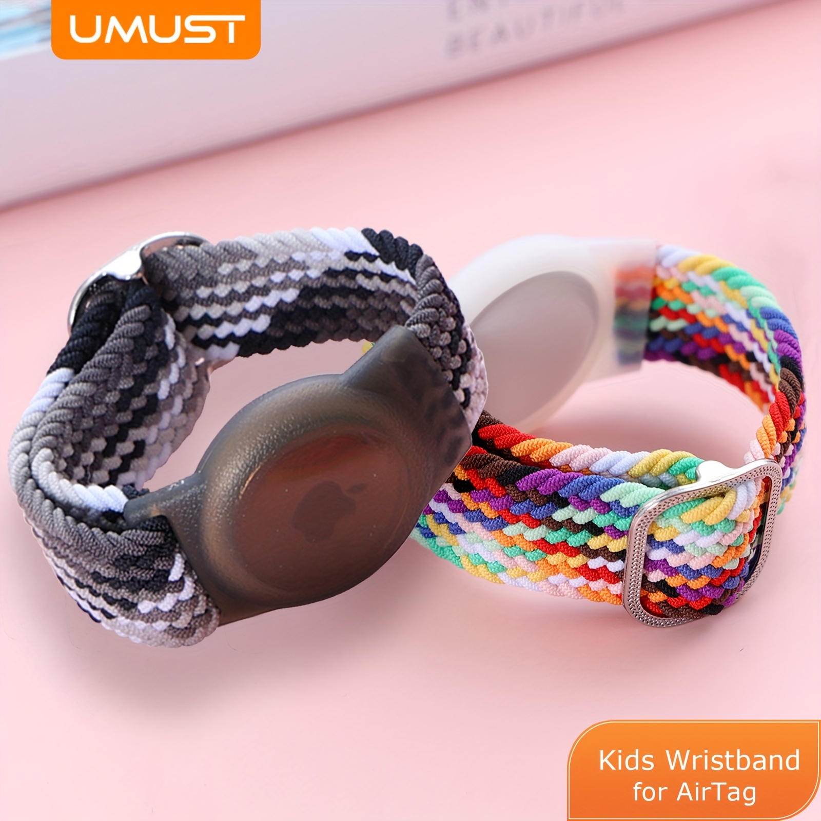 Bracelet de montre Apple AirTag en nylon pour enfants - enfant