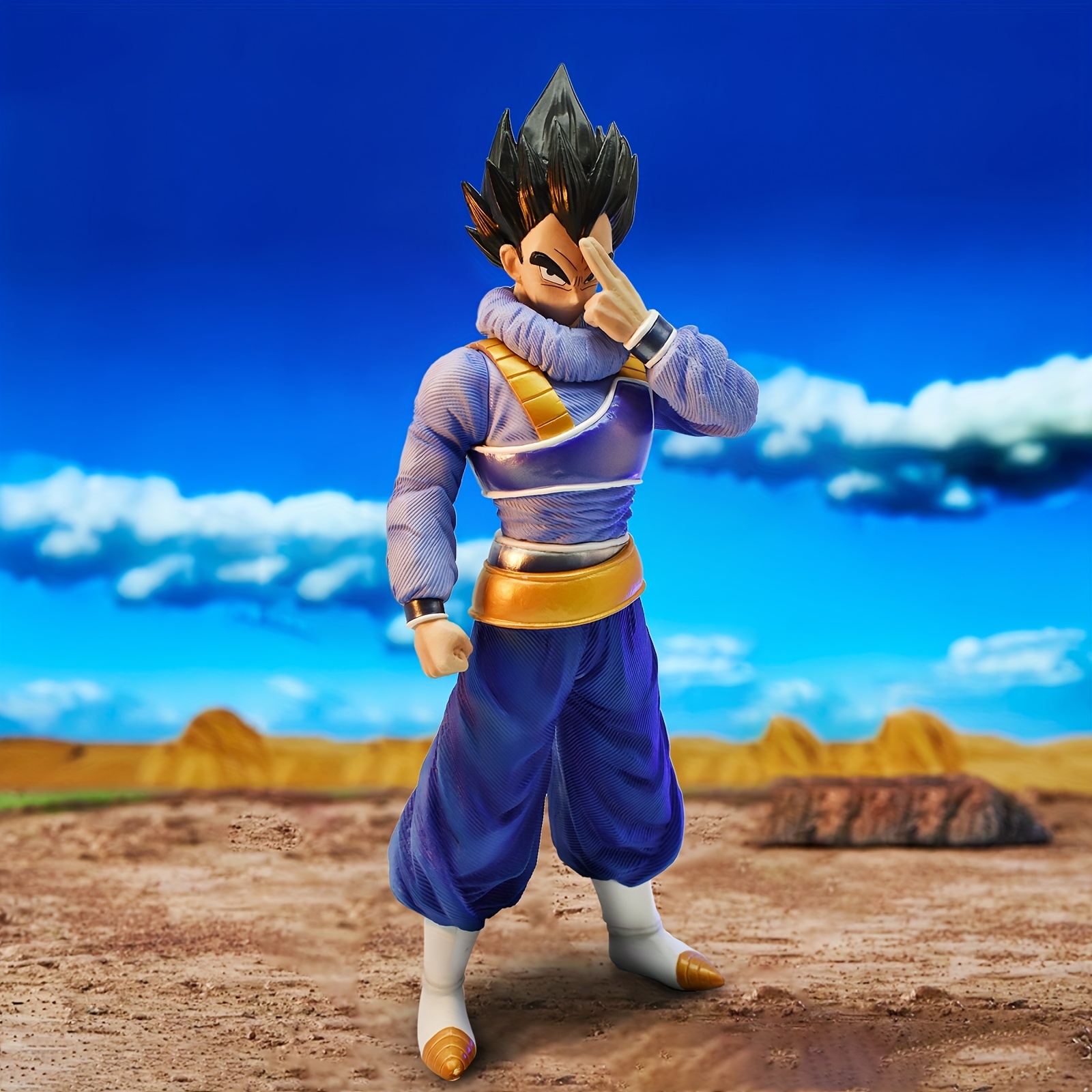 10.75 Gray and Blue Dragon Ball Z Super Saiyan 4 Gogeta Figure 