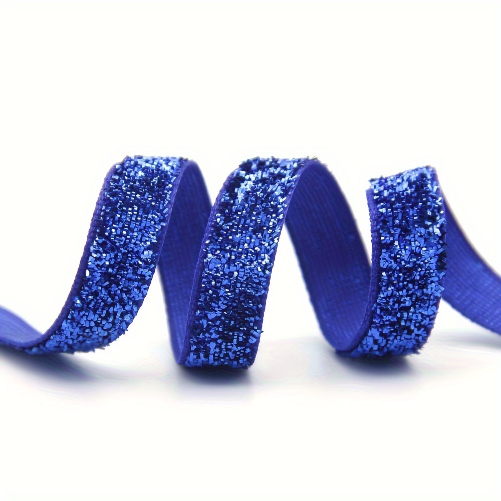 5 Yards Glitter Velvet Ribbon For Gift Wrapping Diy Hair - Temu