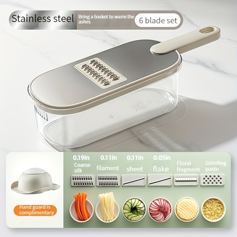 6in1 Vegetable And Fruit Slicer With 6 Blades - Temu