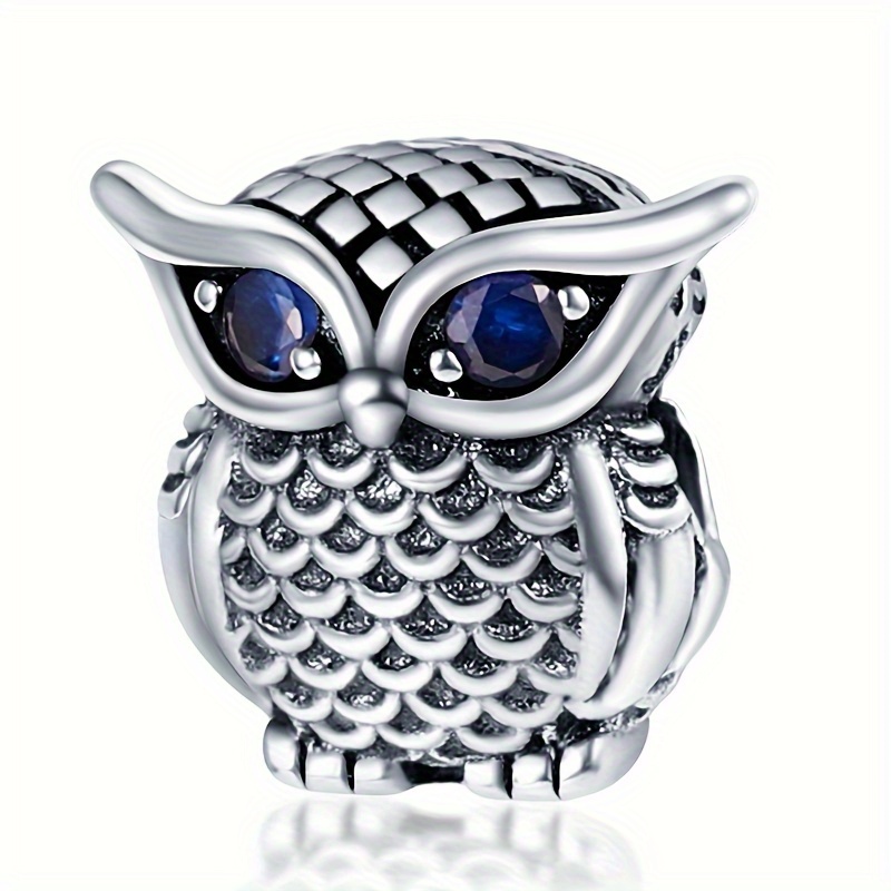 

Stylish Pendant Suitable For Original 3mm Women's Bracelet And Bracelet, Original Jewelry Owl Silver Plated Beads, Exquisite Ornament Diy Gift