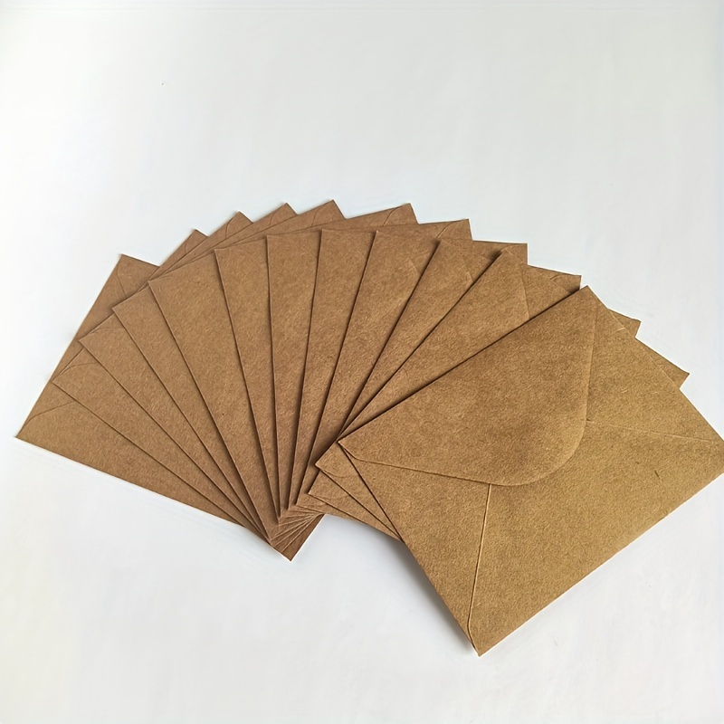 Mini enveloppes de cartes-cadeaux Enveloppes de graines faites à la main  Enveloppes en papier kraft mignonnes avec fermoir de cœur