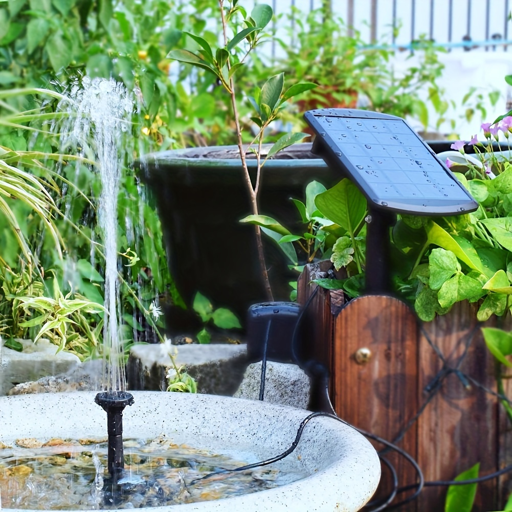 Mini Solar Water Fountain Pool Pond Garden Decoration - Temu