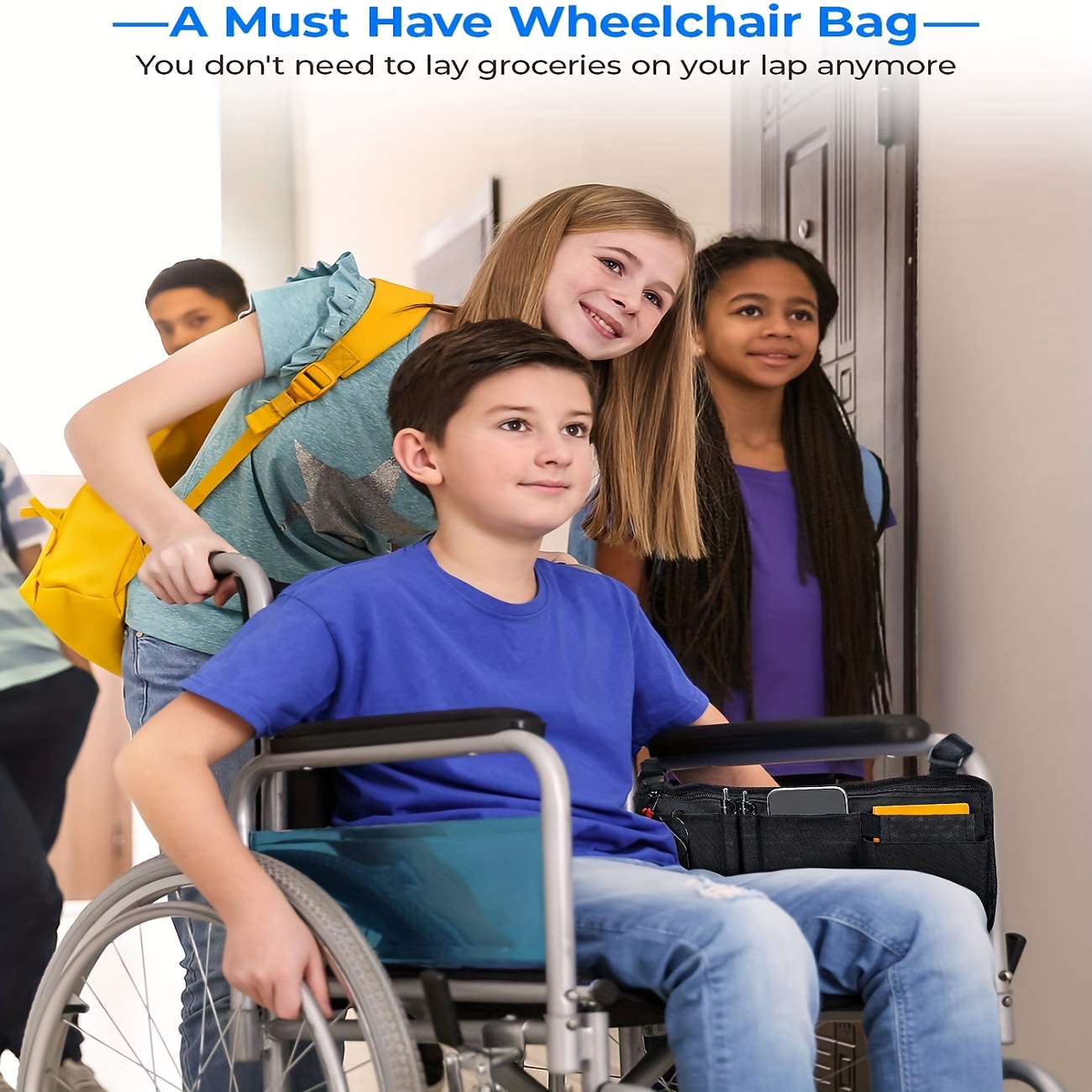  MHKGIOA Bolsa para silla de ruedas - Bolsas de almacenamiento  para andadores - Bolsa de accesorios para sillas de ruedas para  almacenamiento de accesorios personales y artículos esenciales : Salud y  Hogar