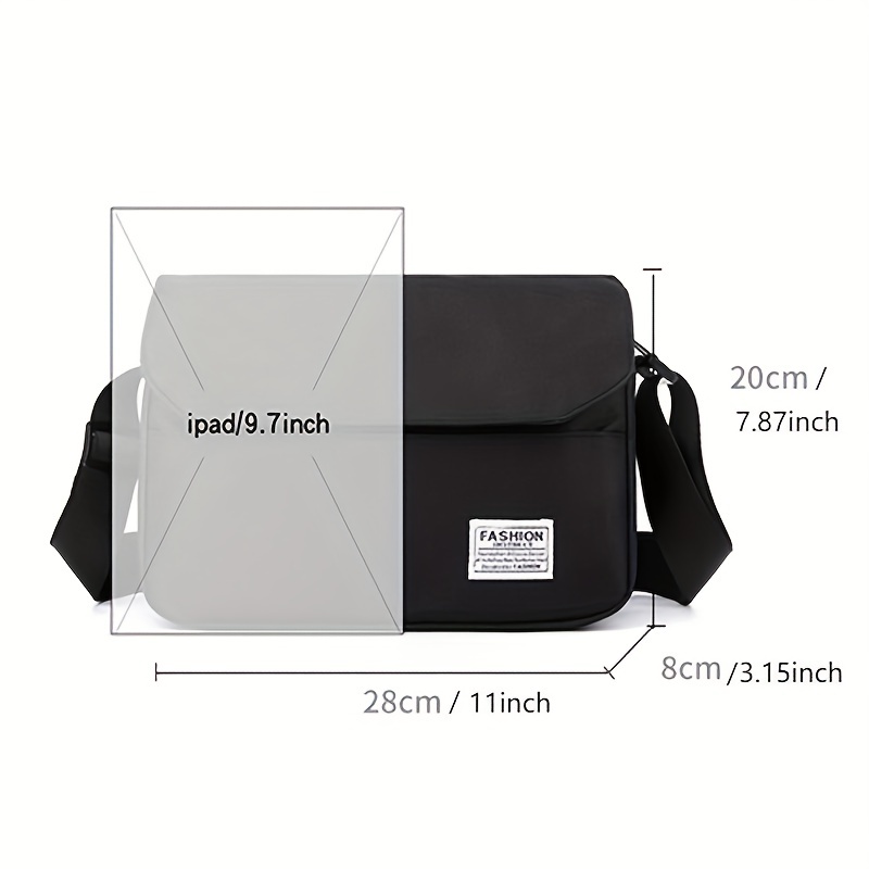 Fashion trend canvas men's bag multifunctional shoulder bag casual large  capacity cross-body bag multi-compartment shoulder bag - AliExpress