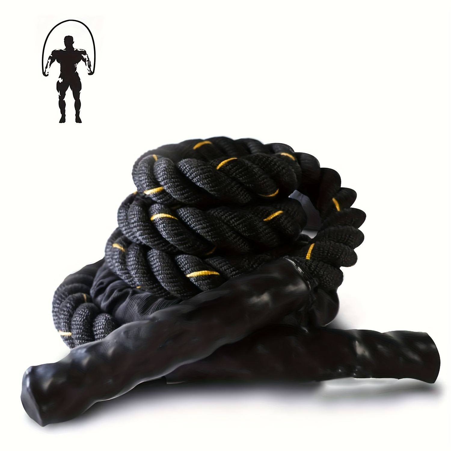 Corde à sauter lourde de 3m, cordes de combat avec manchon de protection  pour l'entraînement corporel Total, amélioration de la force musculaire -  AliExpress