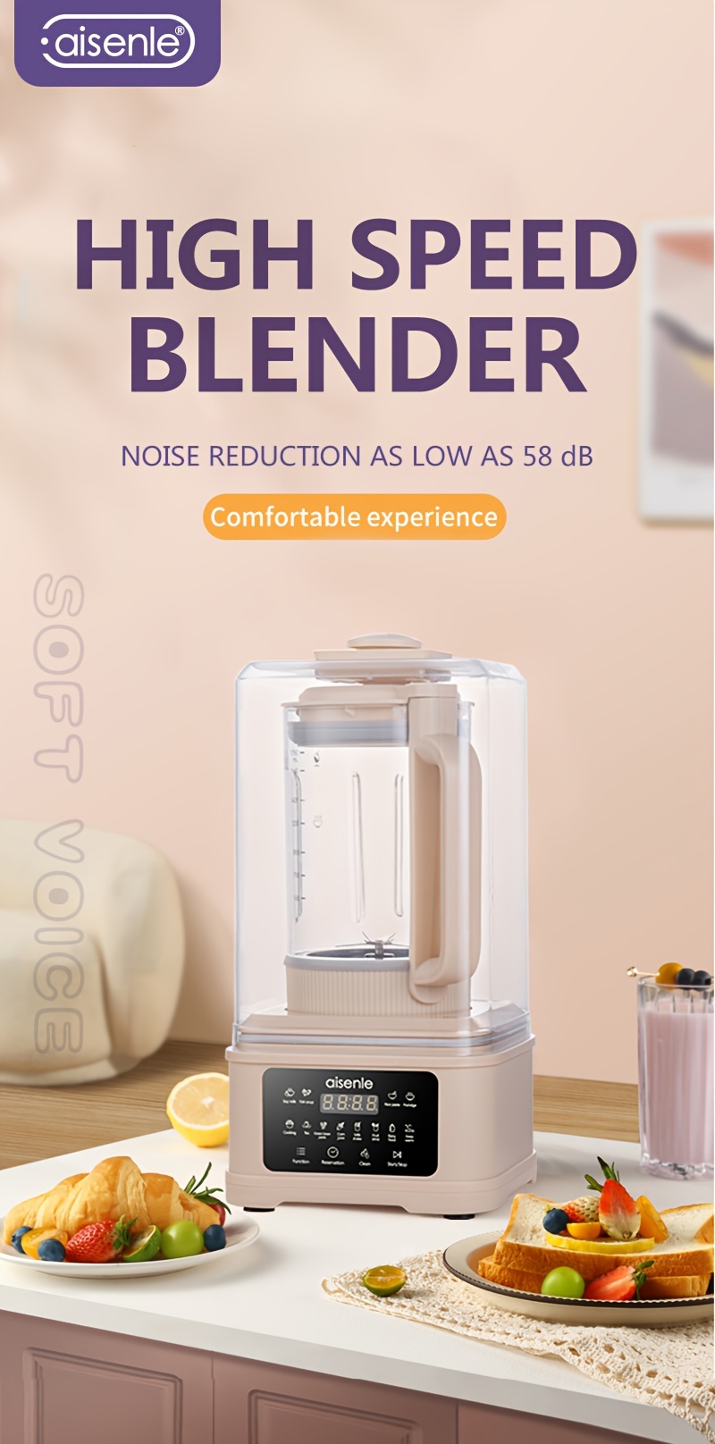 2 in 1 Soy Milk Machine Juicer Blender High Speed Ice - Temu
