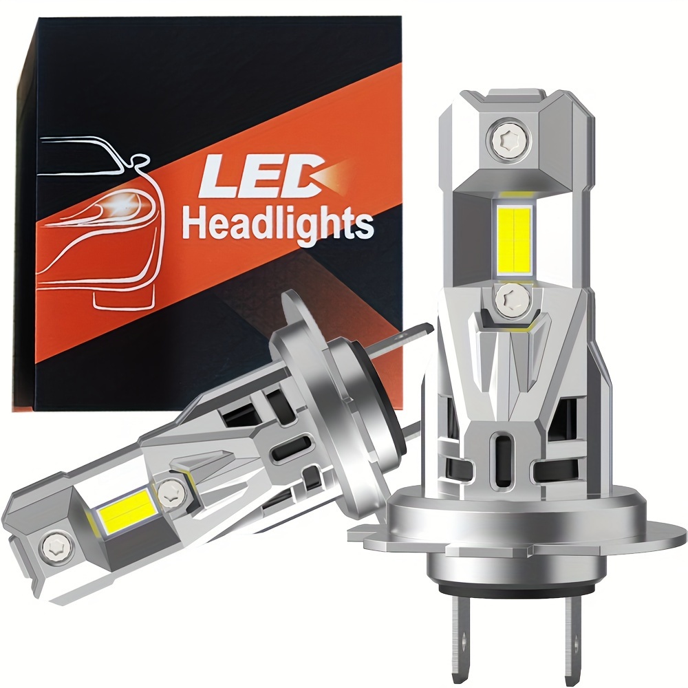 2Pcs H4 LED GZ-3030 12 smd Headlight Kit Bulbs High Low Beam 6000K H4 55W