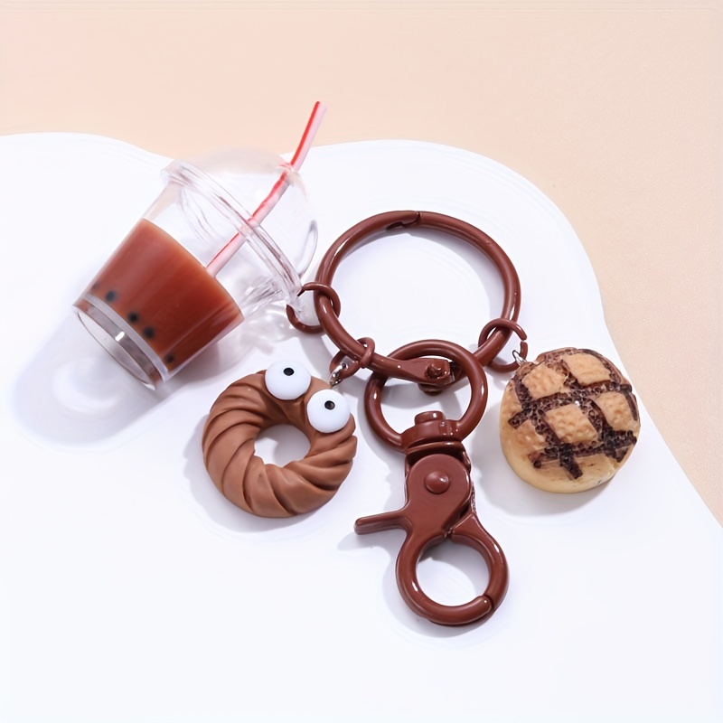 SweetRepeatsInc Starbucks Inspired Keychain New Chocolate Boba